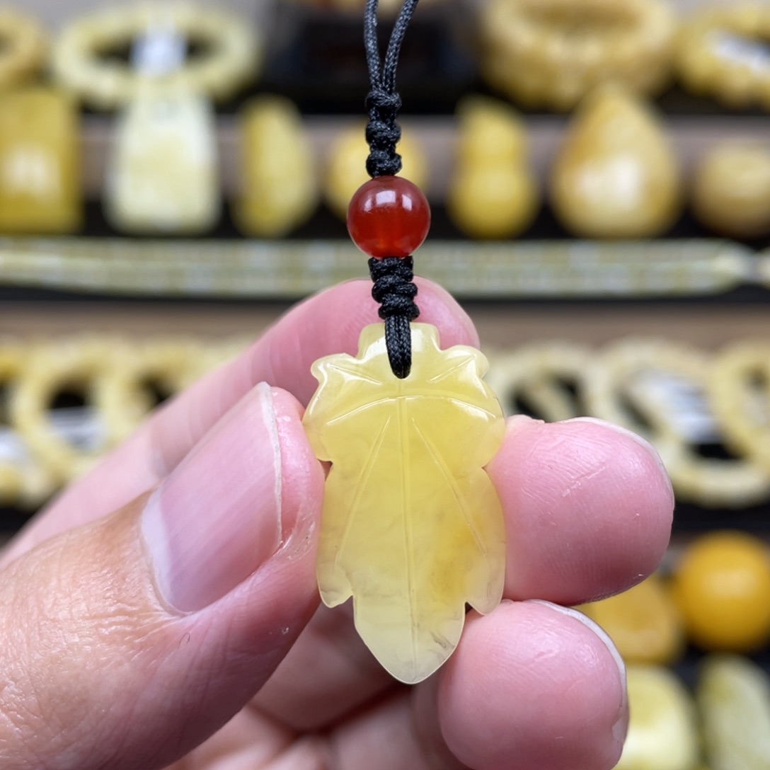 琥珀裸石未镶嵌琥珀蜜蜡