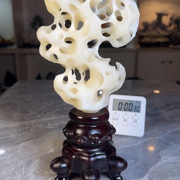 李***强奇石茶宠鱼缸文房摆件 