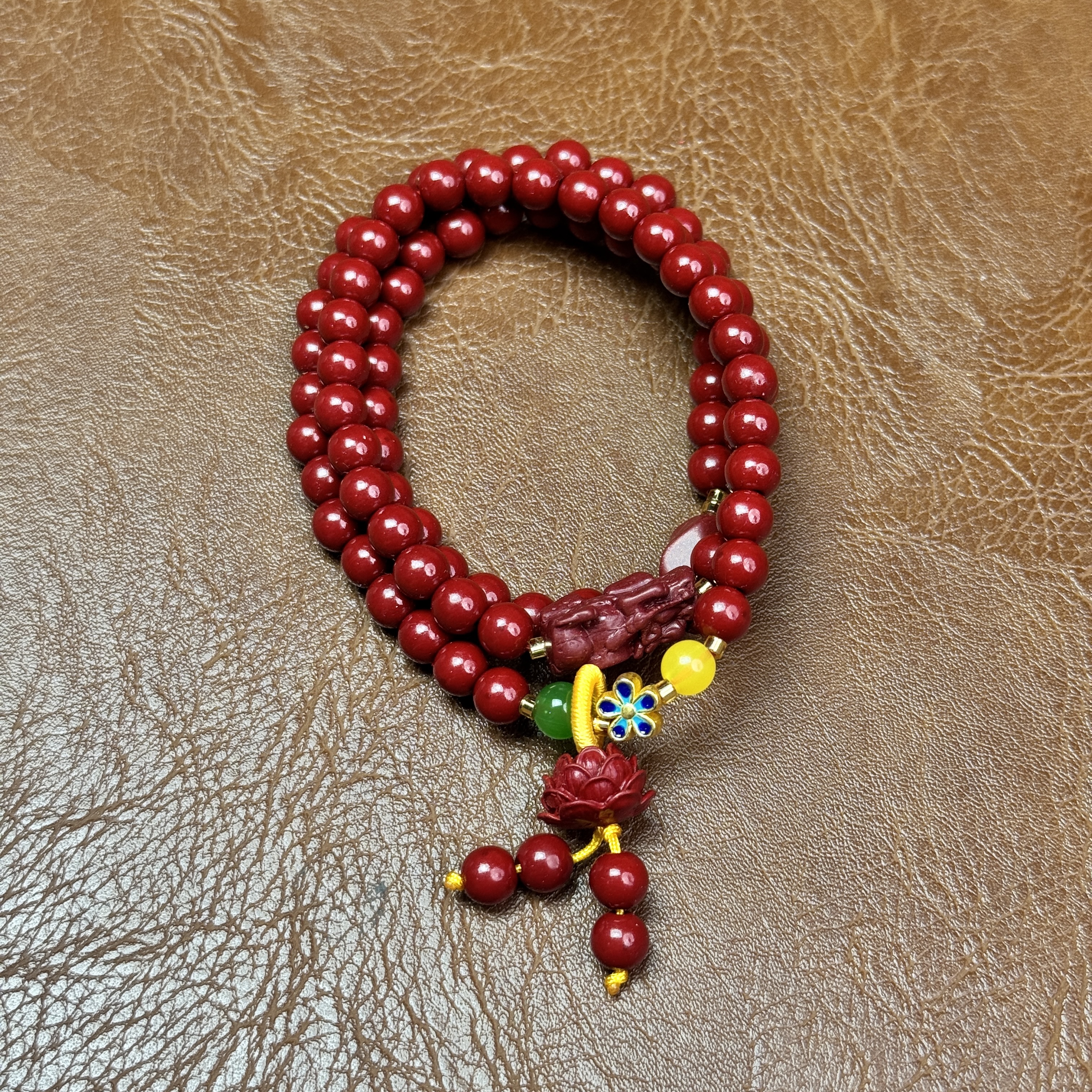 天然辰砂精品手串朱砂（无礼盒）K286