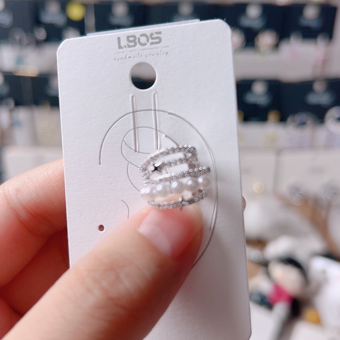 琉璃纯铜合金耳环的