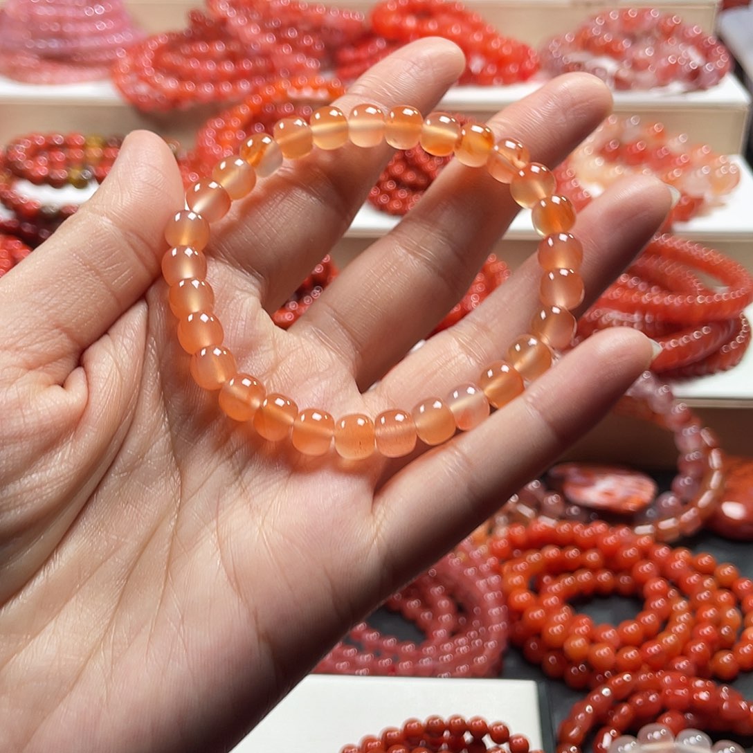 南红玛瑙未镶嵌手链7➕