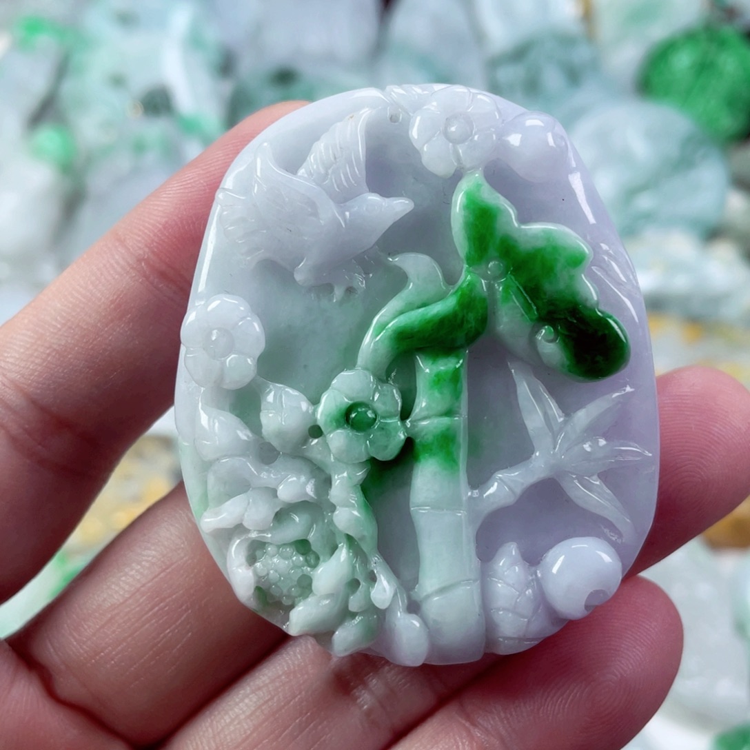 翡翠未镶嵌吊坠(不含链)