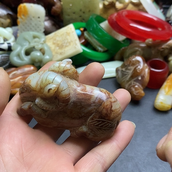 老***童白玉菩提吊坠挂件