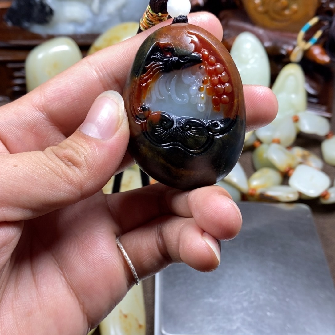 和田玉未镶嵌挂件