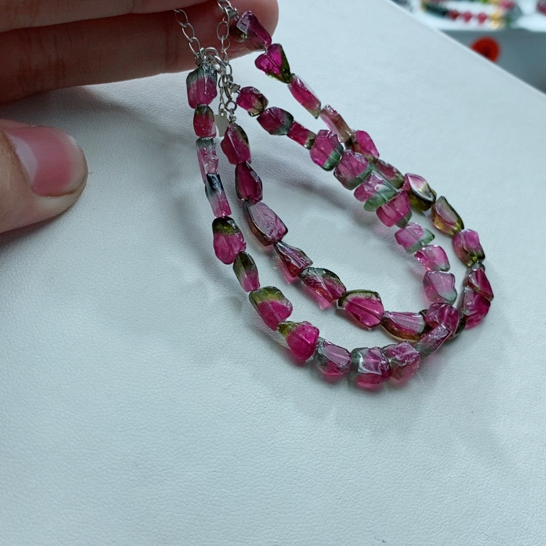 碧玺手链未镶嵌多样性发一条