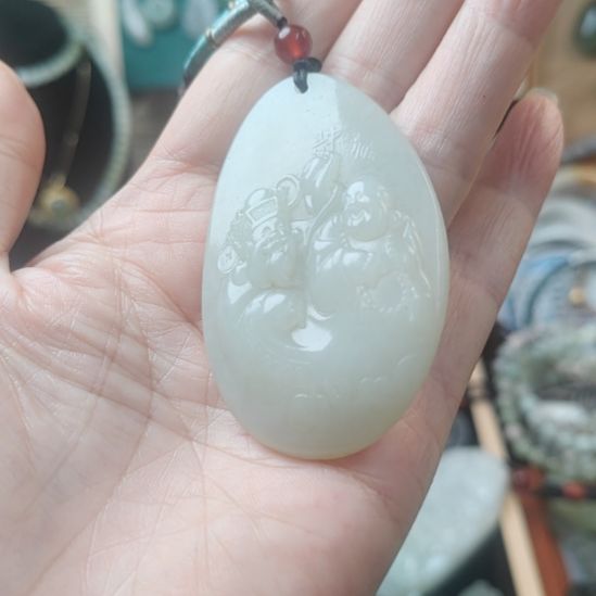 和田玉未镶嵌挂件
