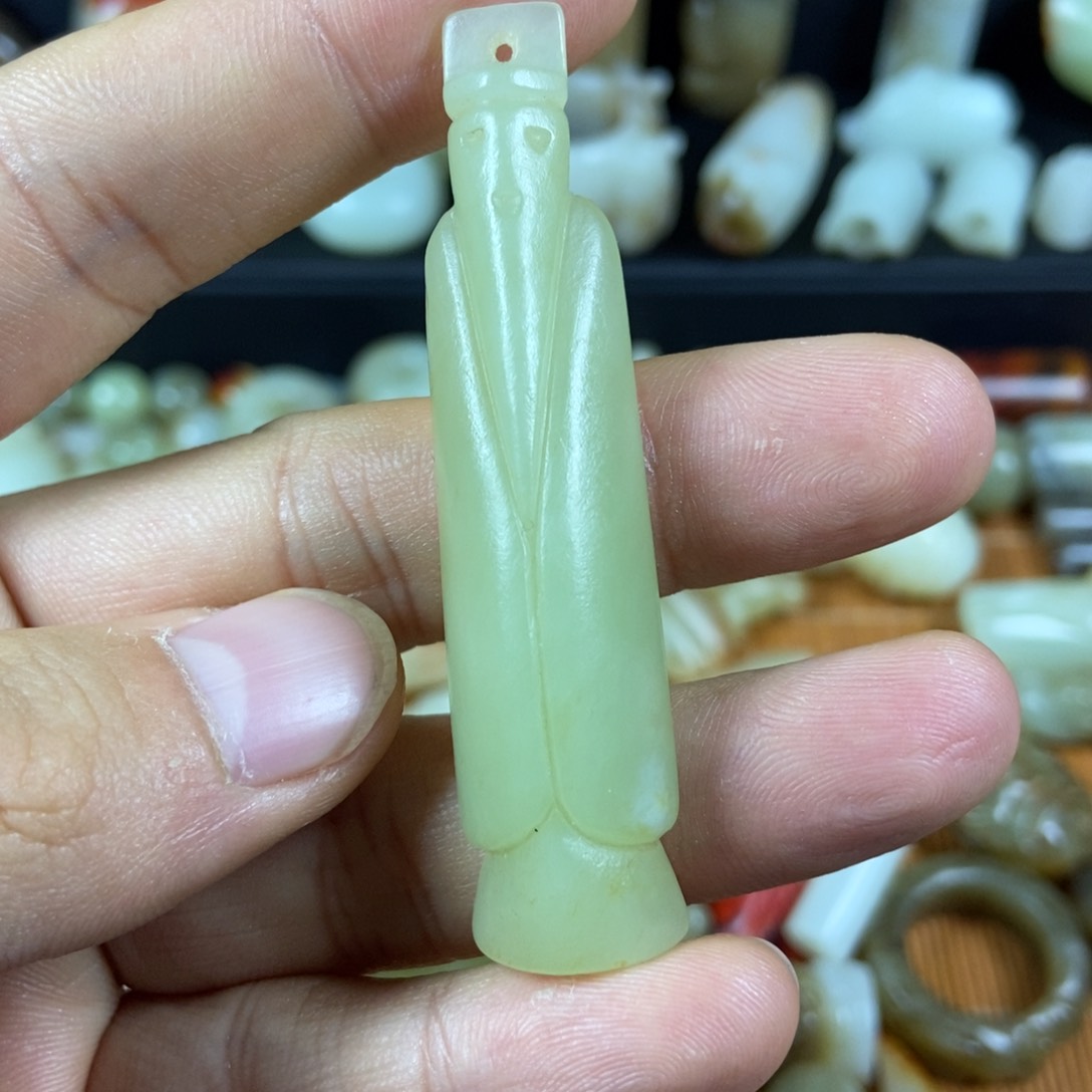 吊坠(不含链)未镶嵌和田玉卞*钱