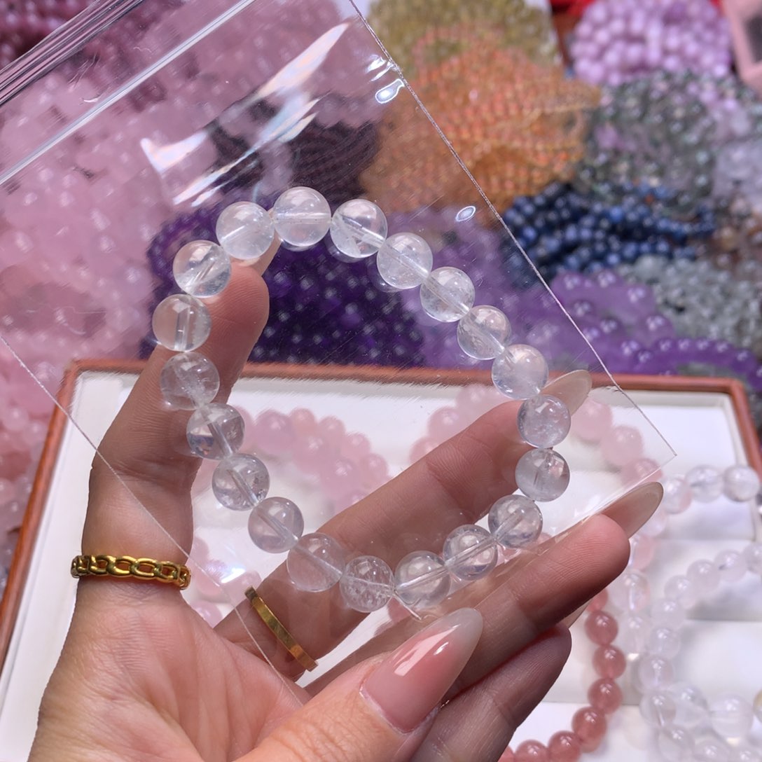 水晶手链未镶嵌双*座白幽灵卡9.5