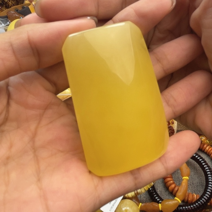 蜜蜡珠宝奇石未镶嵌蜜蜡无事牌