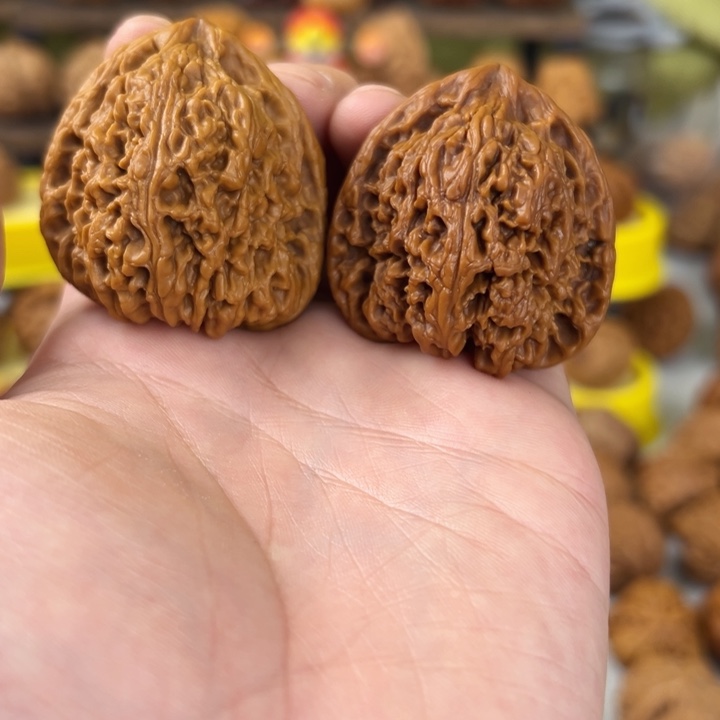 文玩核桃吊坠40全品无修三角将 原配丢失后配肤白貌美