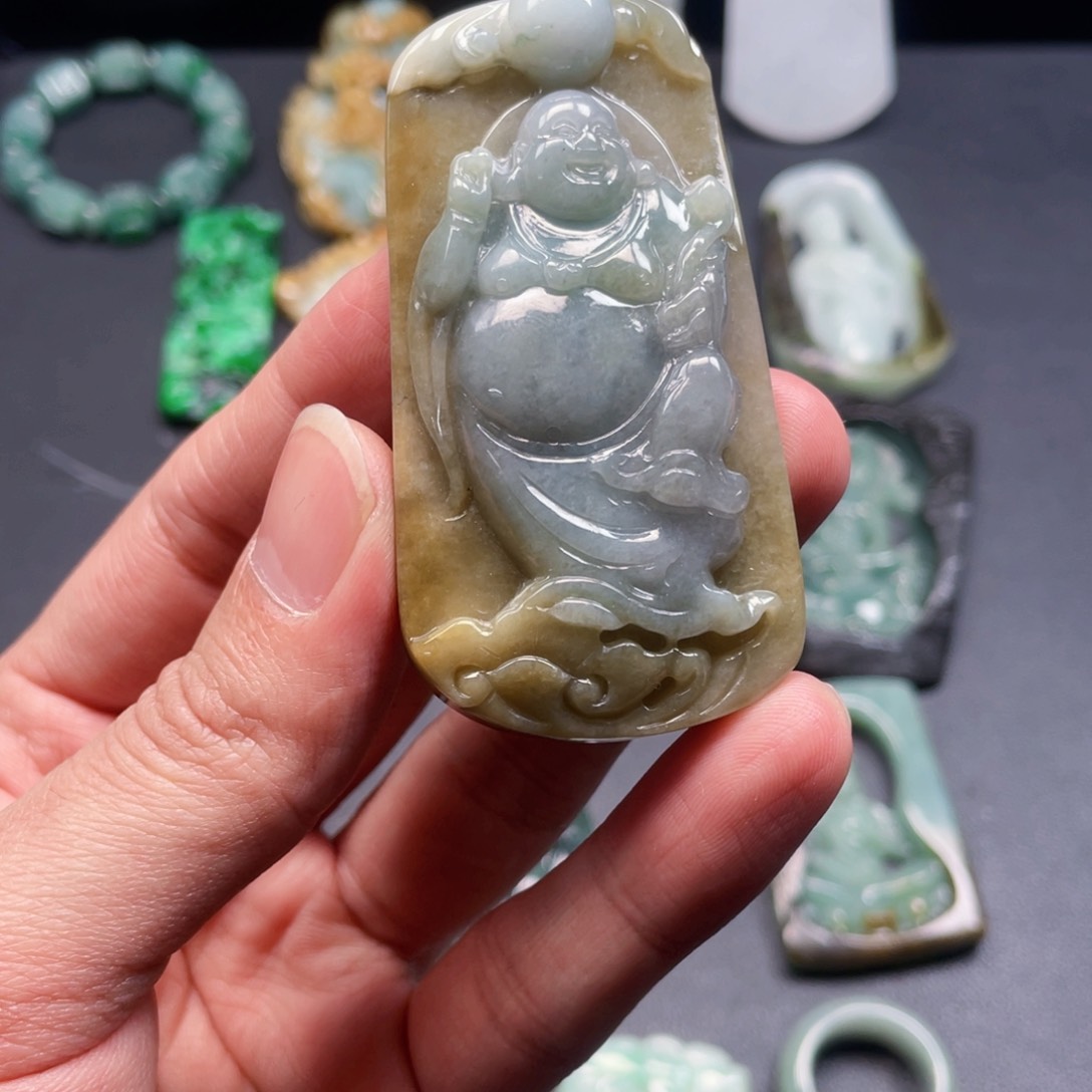 颈饰未镶嵌翡翠柒*后翡翠