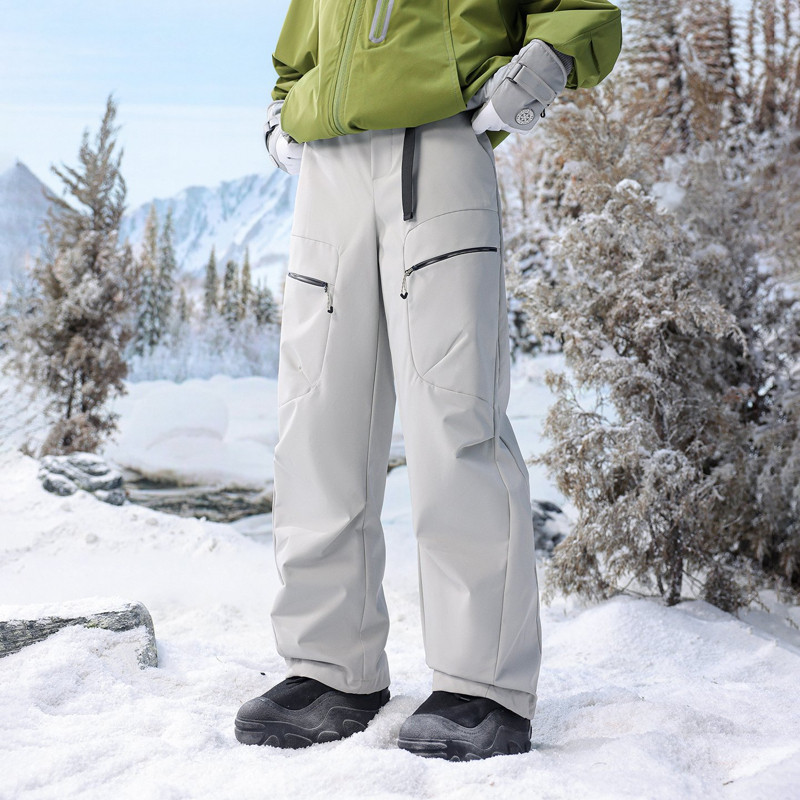 2025秋冬羽绒裤冲锋裤二合一保暖长裤登山裤雪山裤防风防水男