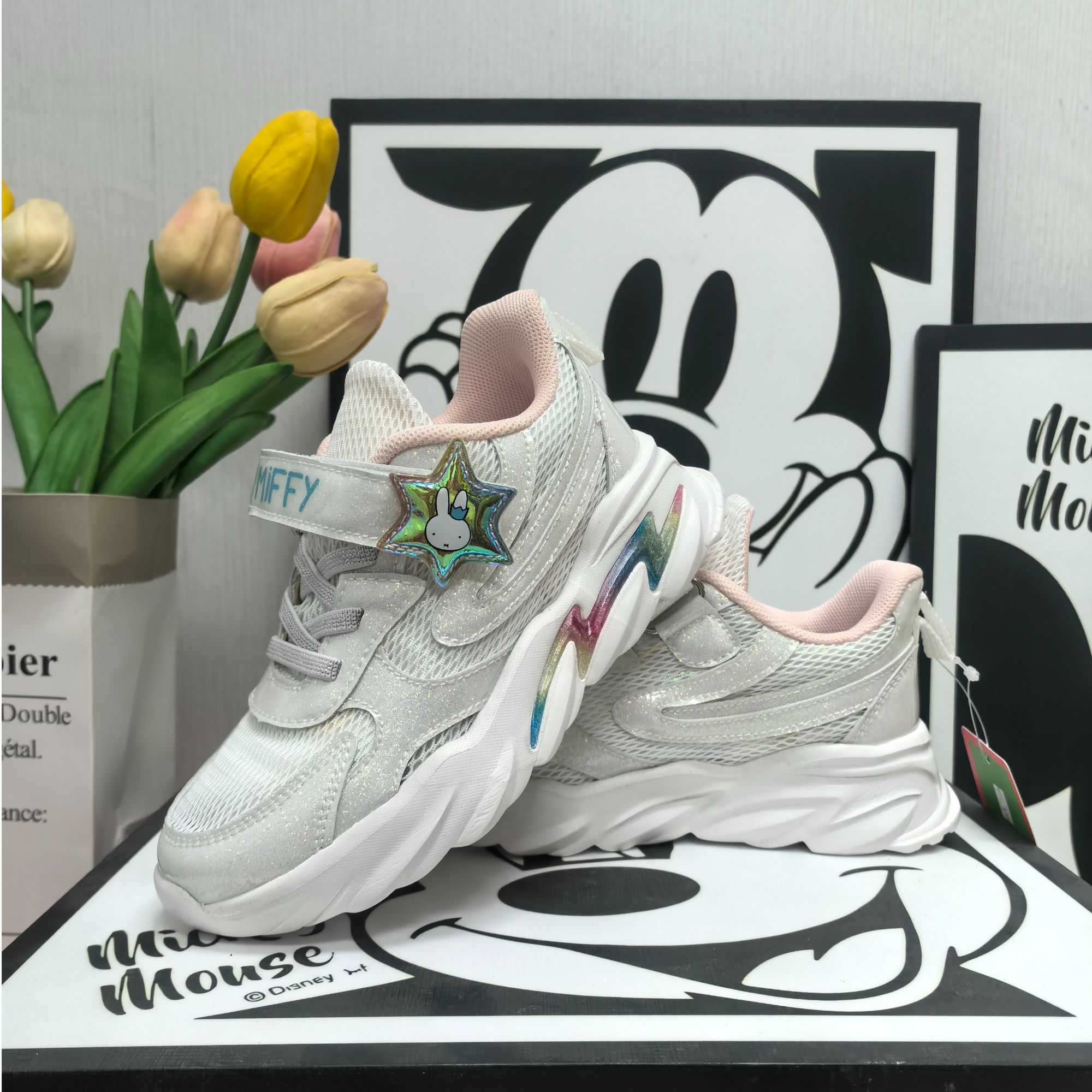 Miffy米菲童鞋夏季女童鞋运动跑步休闲透气女童鞋221048