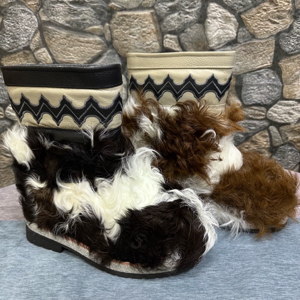 冬季羊羔毛毡靴百搭款加厚保暖防寒厚底个性女士