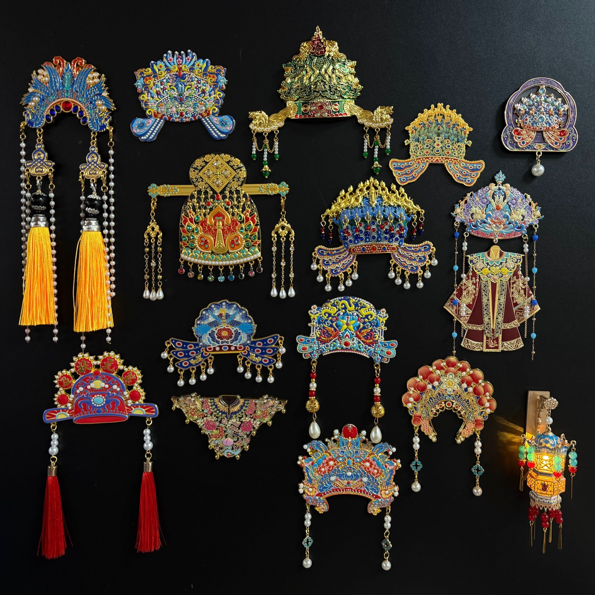 【金属专拆】金属城市文创冰箱贴直播间拆袋颜色对碰