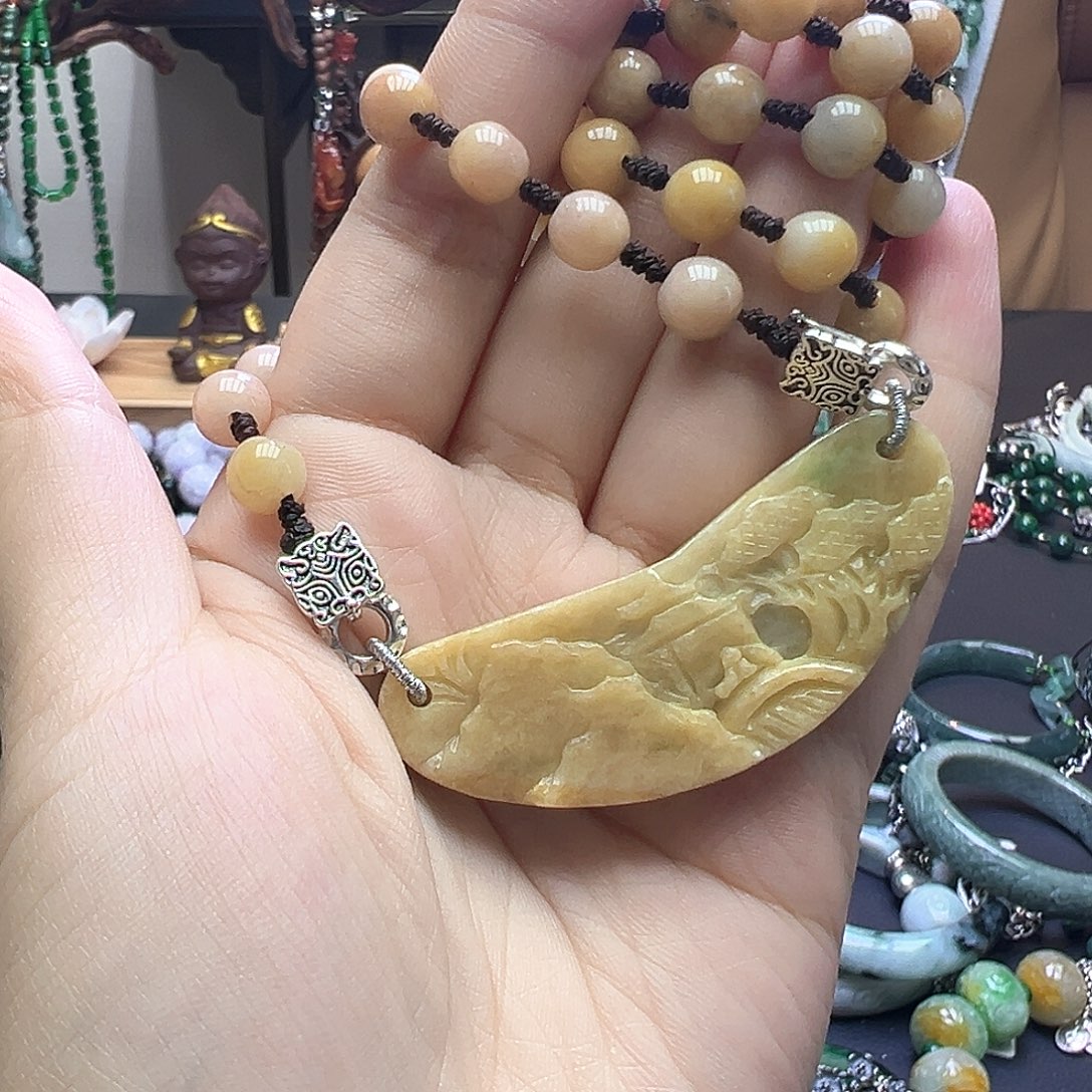 翡翠未镶嵌手链79