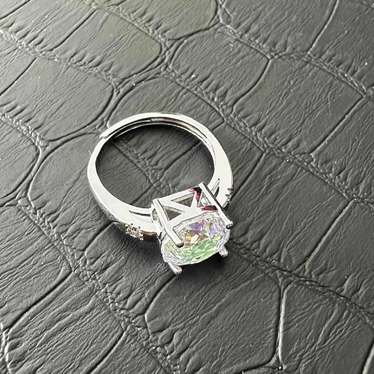 【清梧云初】 经典时尚百搭白戒指LM18