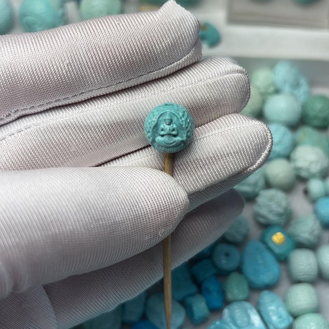 绿松石珠宝半成品未镶嵌宝**孩