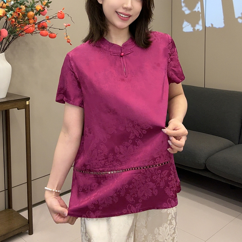 【现货】轻奢高级感上衣2025新款夏季新国风上衣国风新中式女装6674