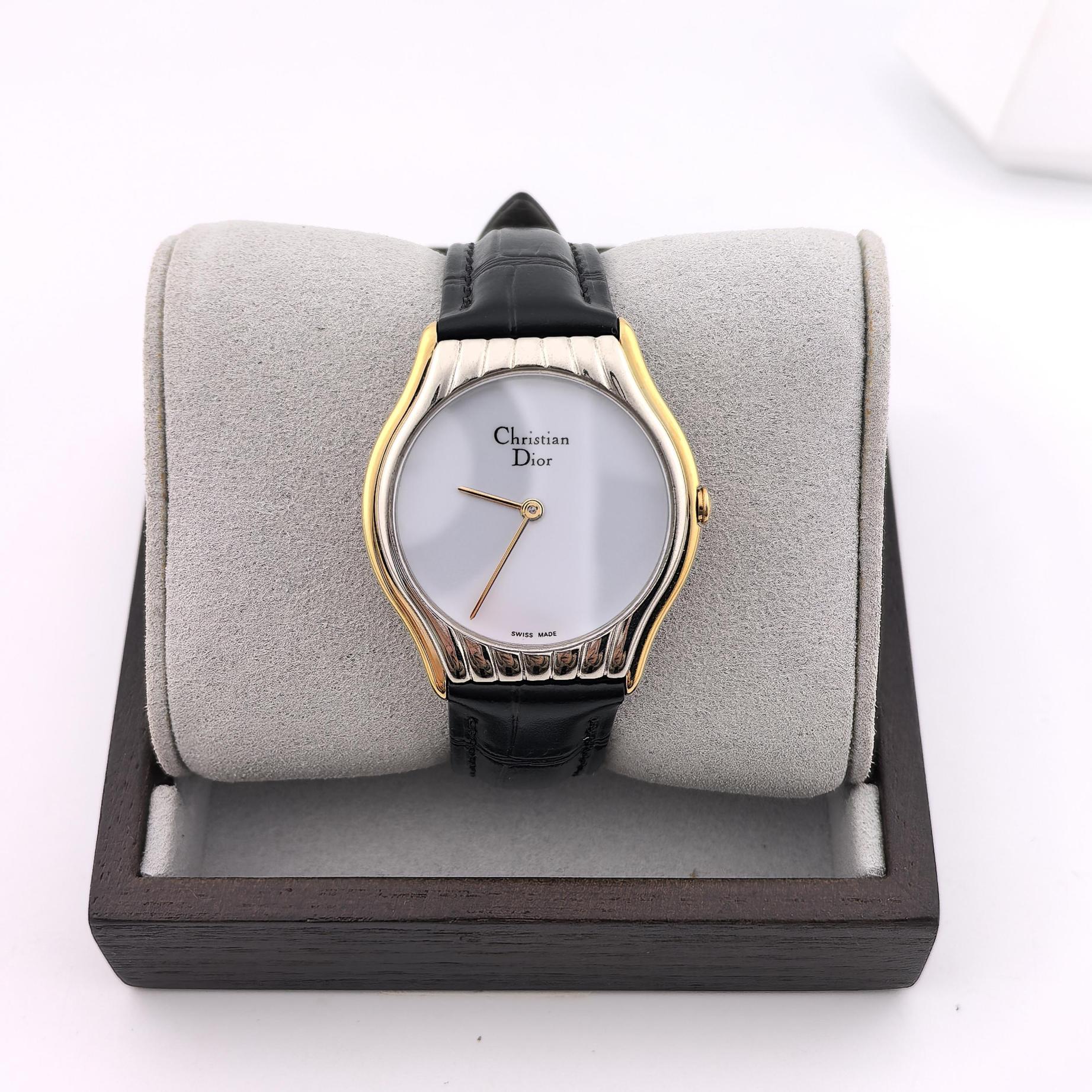 95新 DIOR/迪奥 中古迪奥女表/石英机芯/表经33mm/01972