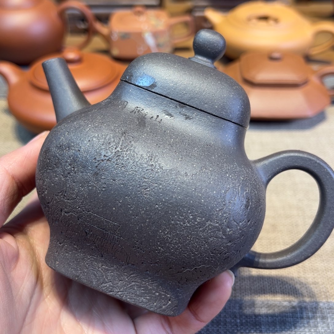 容量300毫升，紫泥，四方