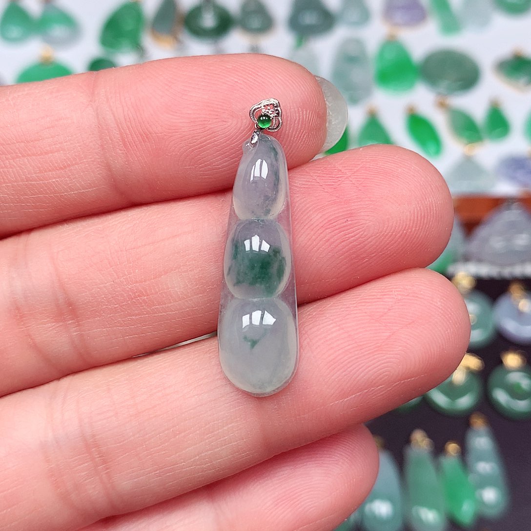 翡翠颈饰未镶嵌天然翡翠A货