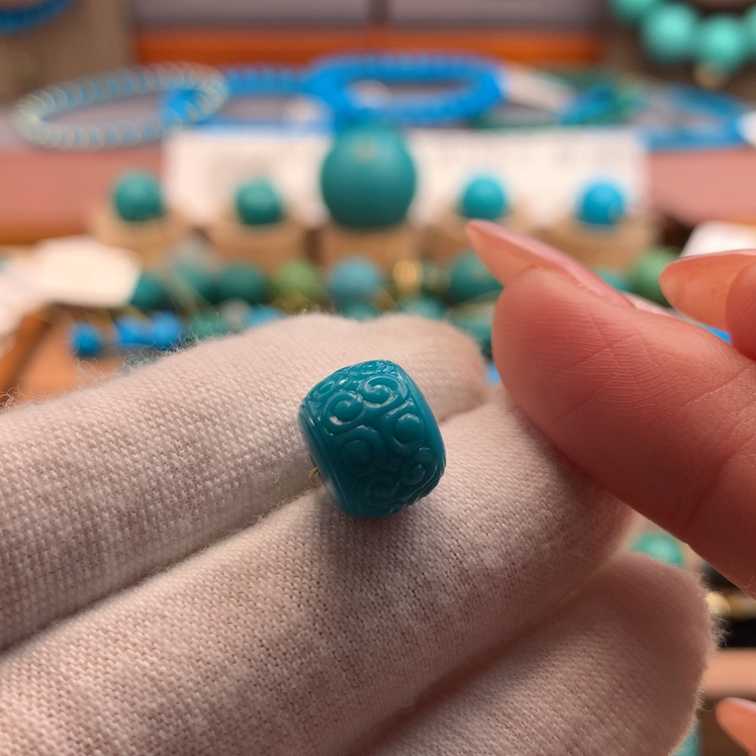 绿松石未镶嵌绿松石10.6mm