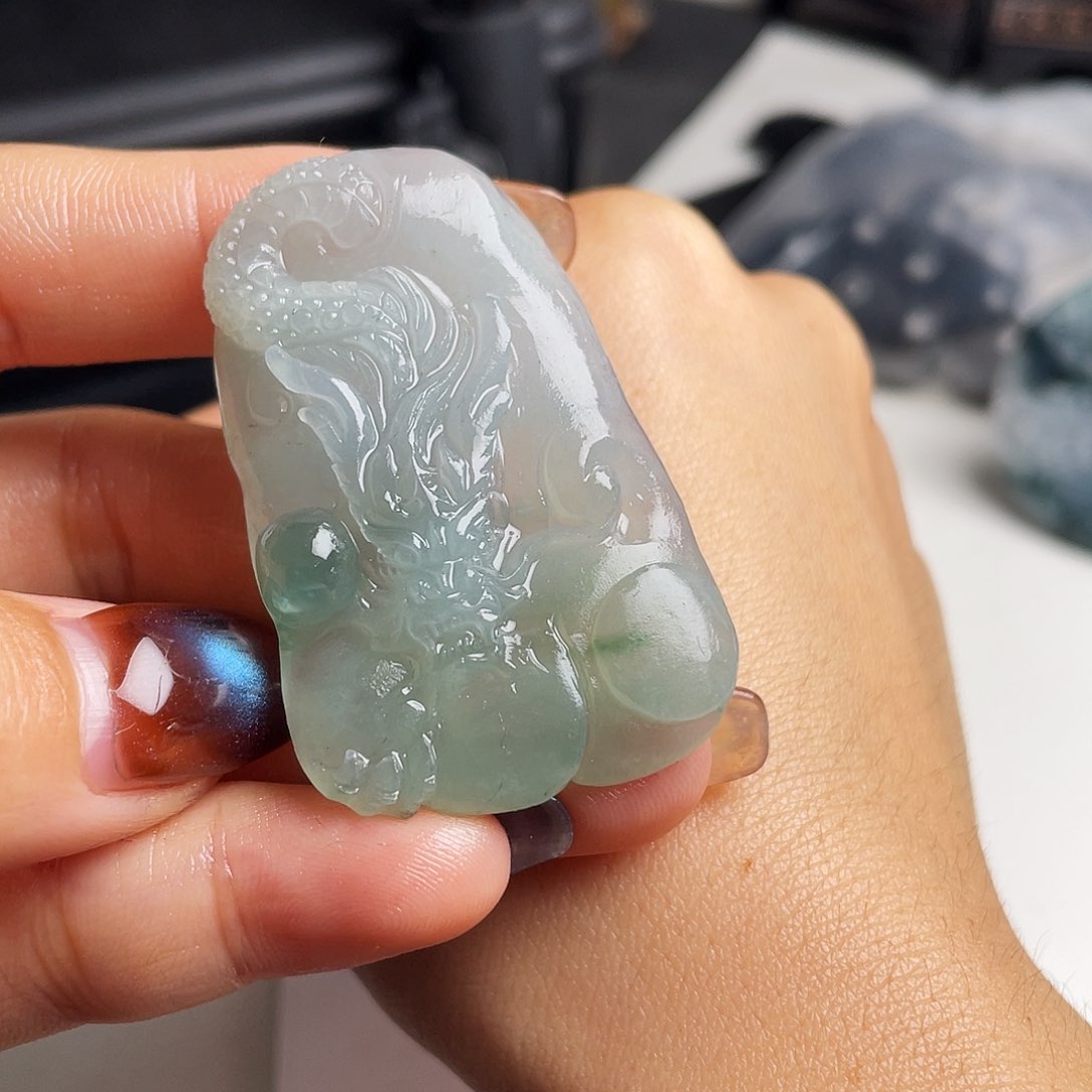 未镶嵌定制翡翠青**上天然