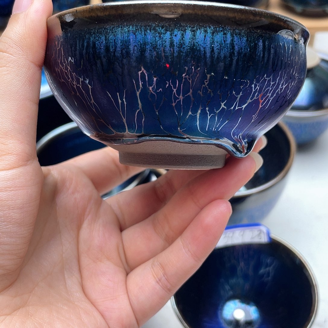 无***艾瓷星辰纯手工精品小香炉