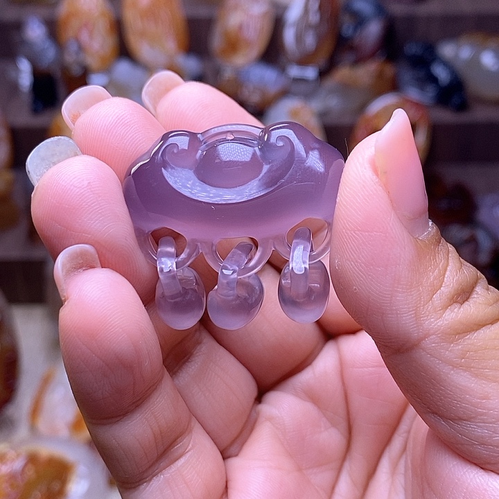 玛瑙/玉髓颈饰未镶嵌@****^