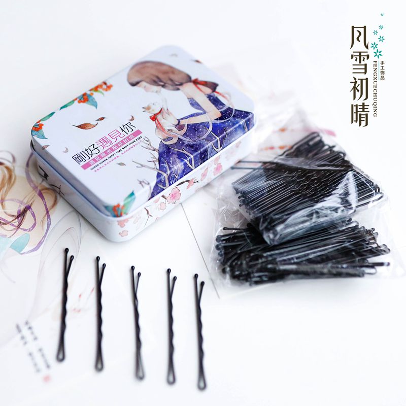 风雪初晴书签女士发卡夹子简约头绳成人手工