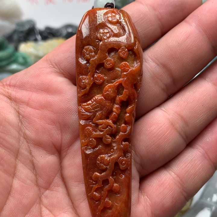 翡翠颈饰未镶嵌保真天然a货翡翠