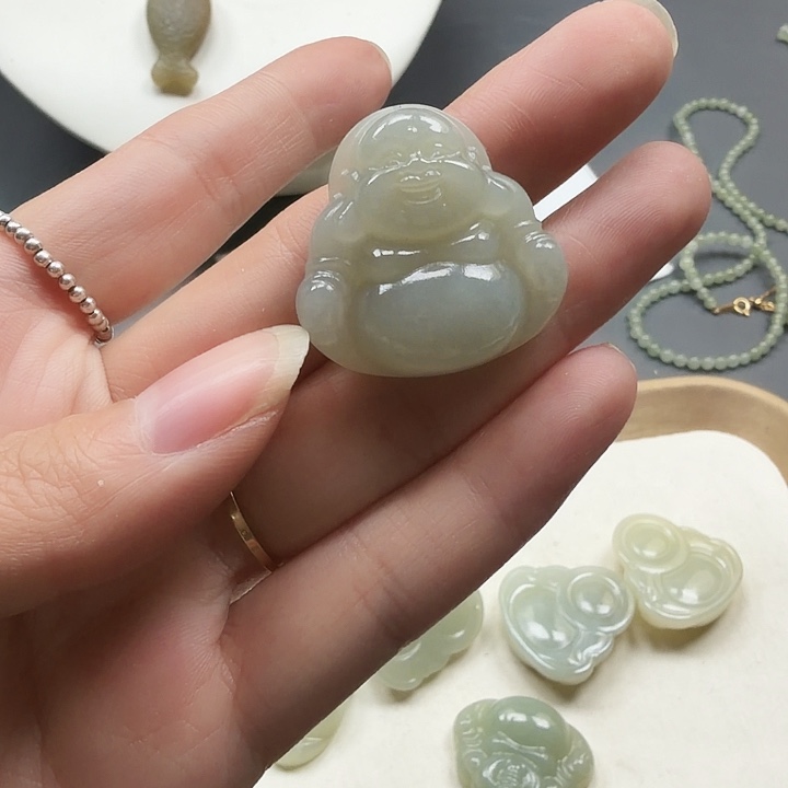 和田玉未镶嵌颈饰35