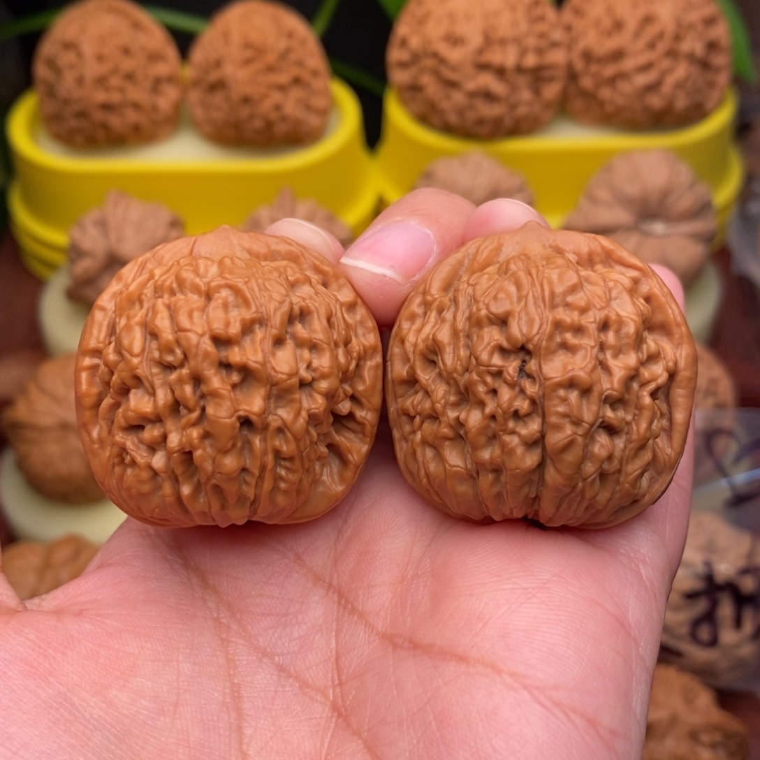 把件文玩核桃若***无36“野生”莲花妹妹