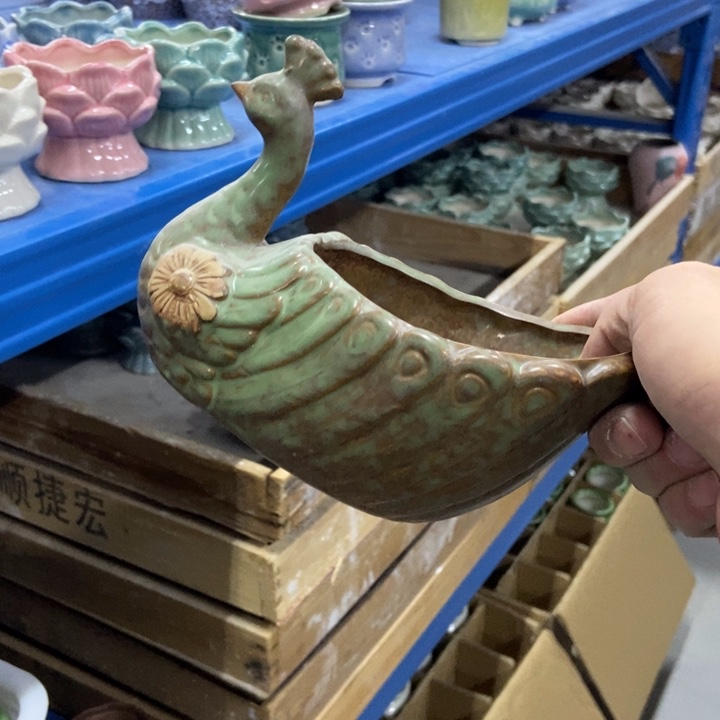 陶瓷花盆单场满9.9发12*10*10