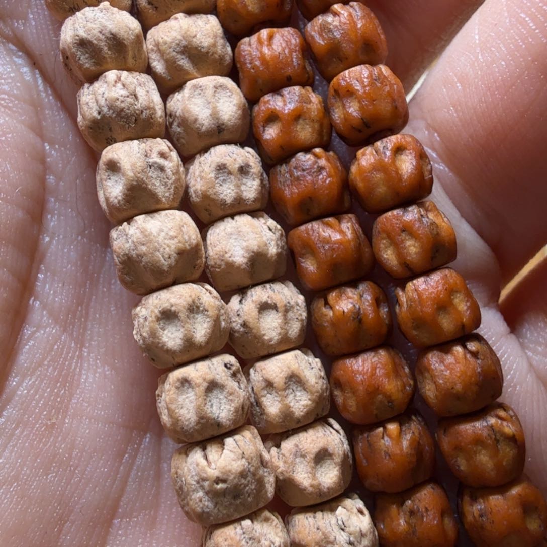 柏香籽/百香籽手串方块双眼玉化