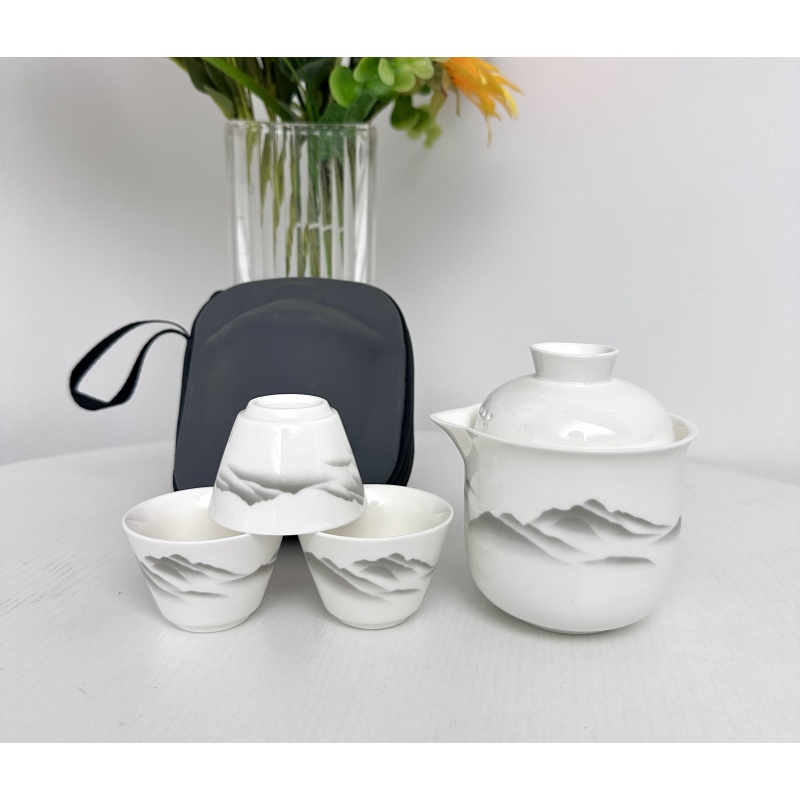 LX133千里江山旅行茶具带三杯