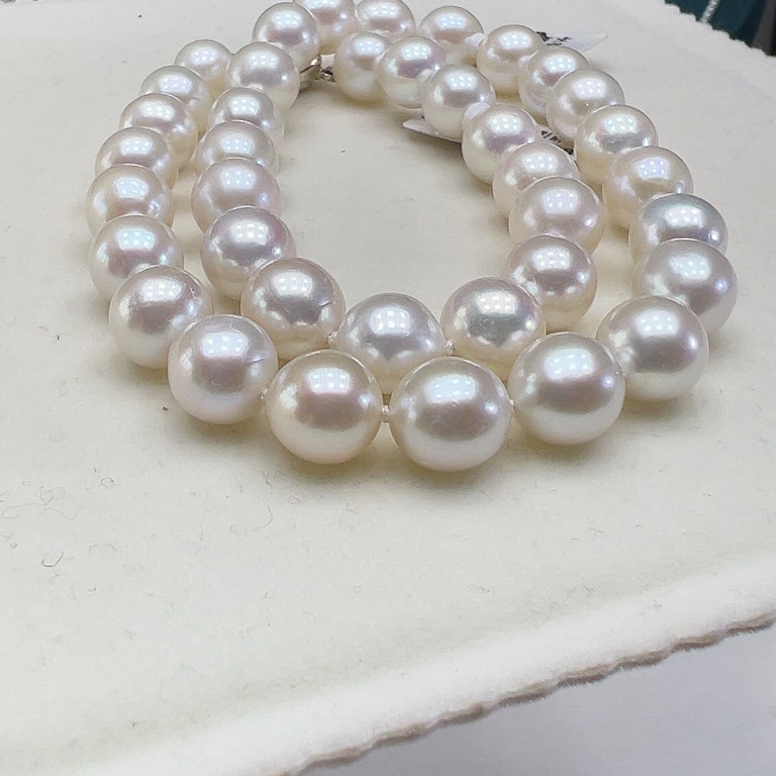 淡水珍珠银S925镶嵌颈饰➕11高品极光炫彩孤品