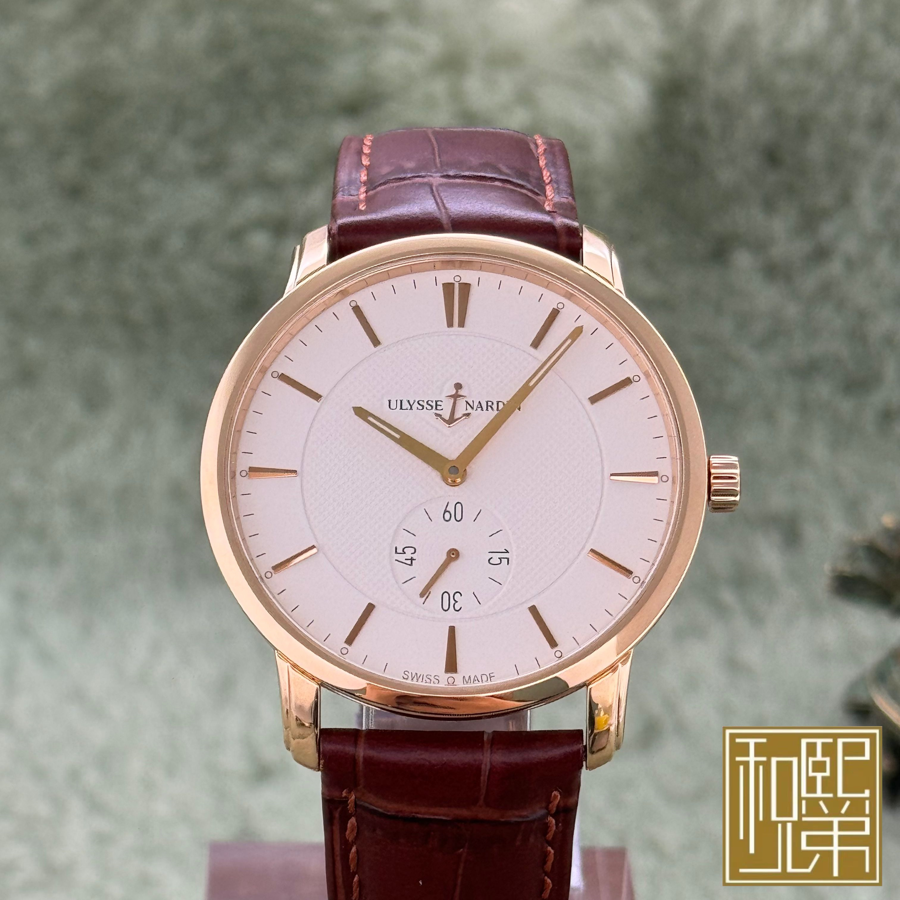 95新 Ulysse Nardin/雅典 鎏金系列/8206-188-2/31/单/39