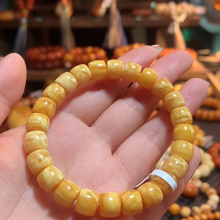 蜜蜡未镶嵌手串蜜蜡手串