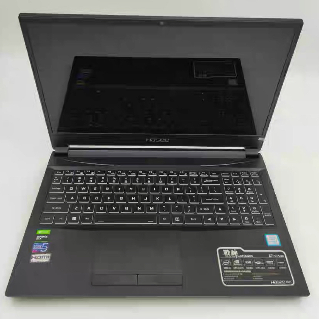 9新 Hasee/神舟 神舟战神Z72019显卡1660Ti游戏本9591-4