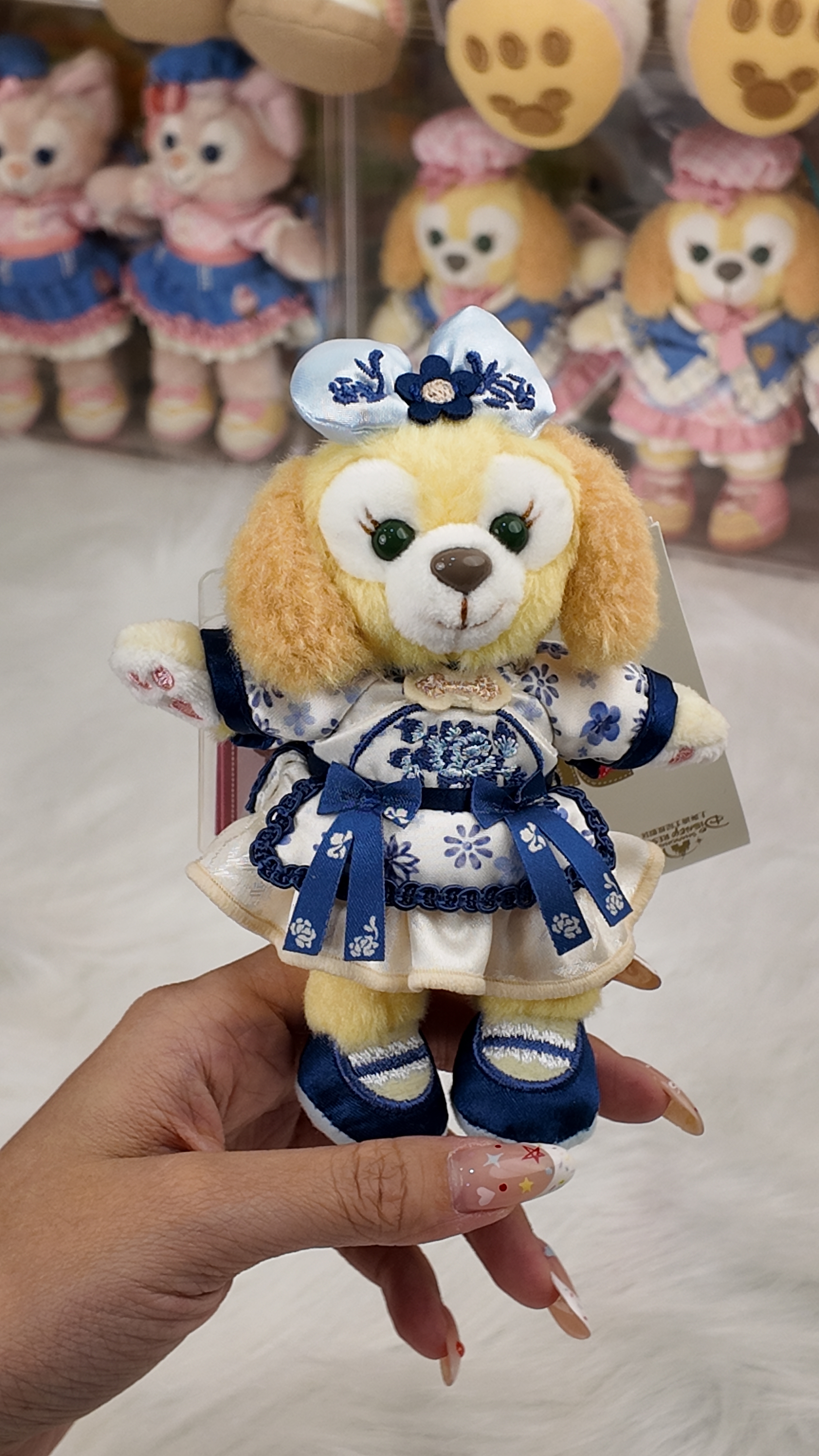 美味青花瓷饼饼毛绒挂件
