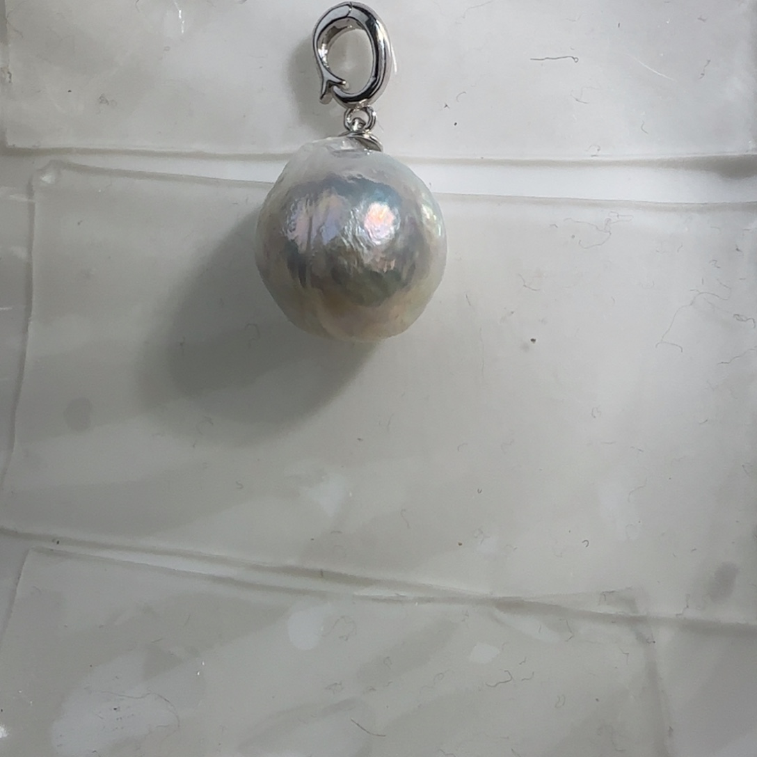 淡水珍珠颈饰银S925镶嵌