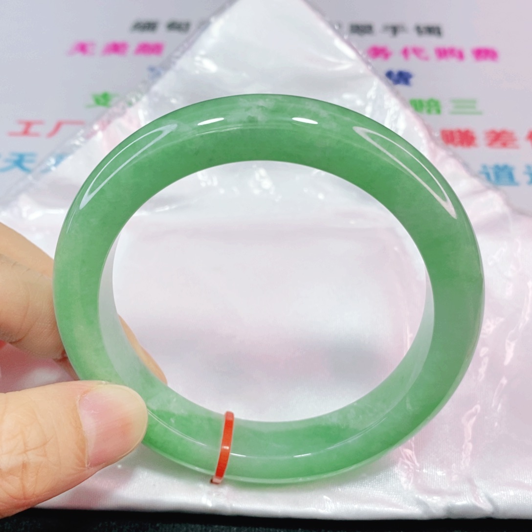 未镶嵌手镯翡翠60.4圈口正圈