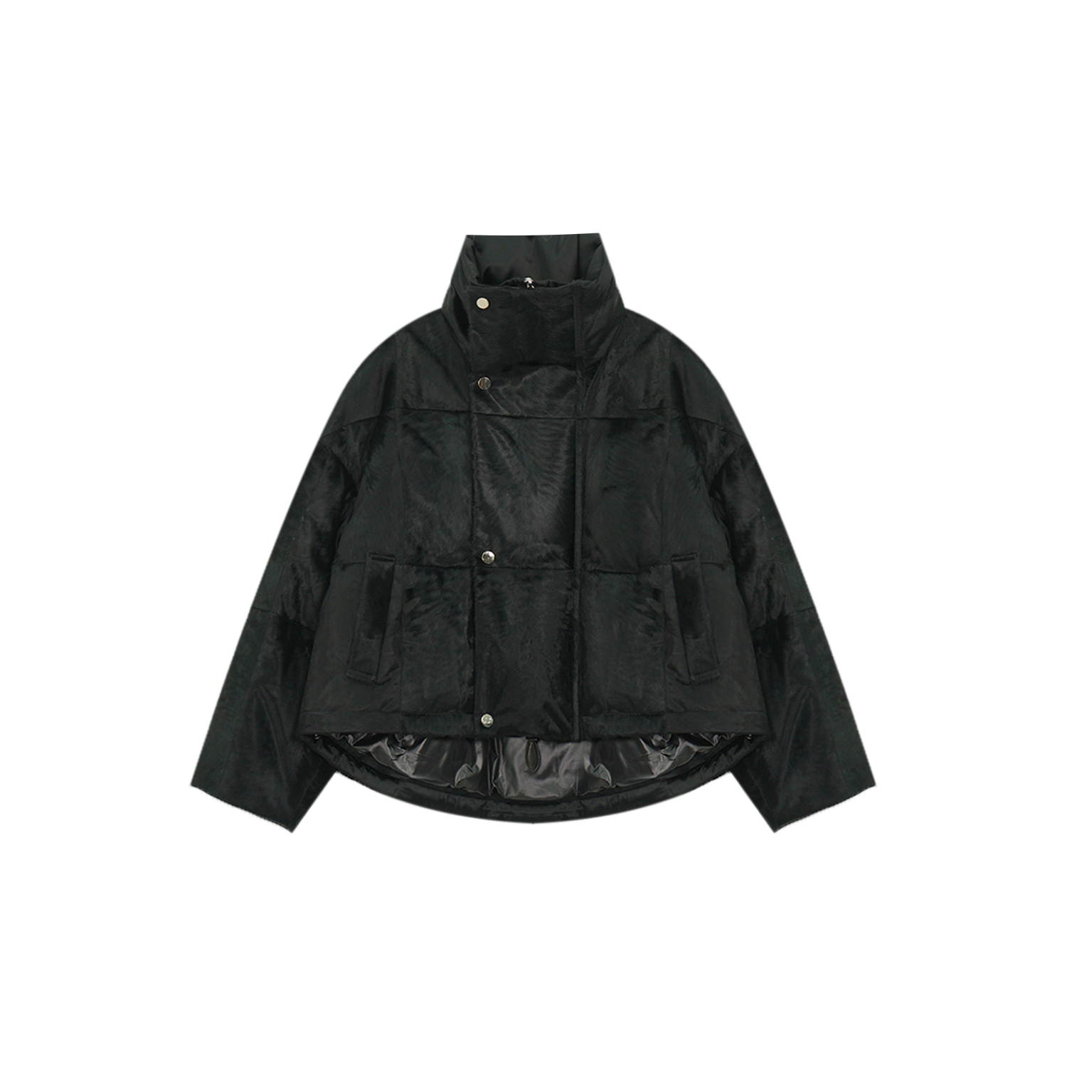 【钱老板推荐】进口胎羊毛皮醋酸90白鹅绒立领鹅绒服4C24C8382