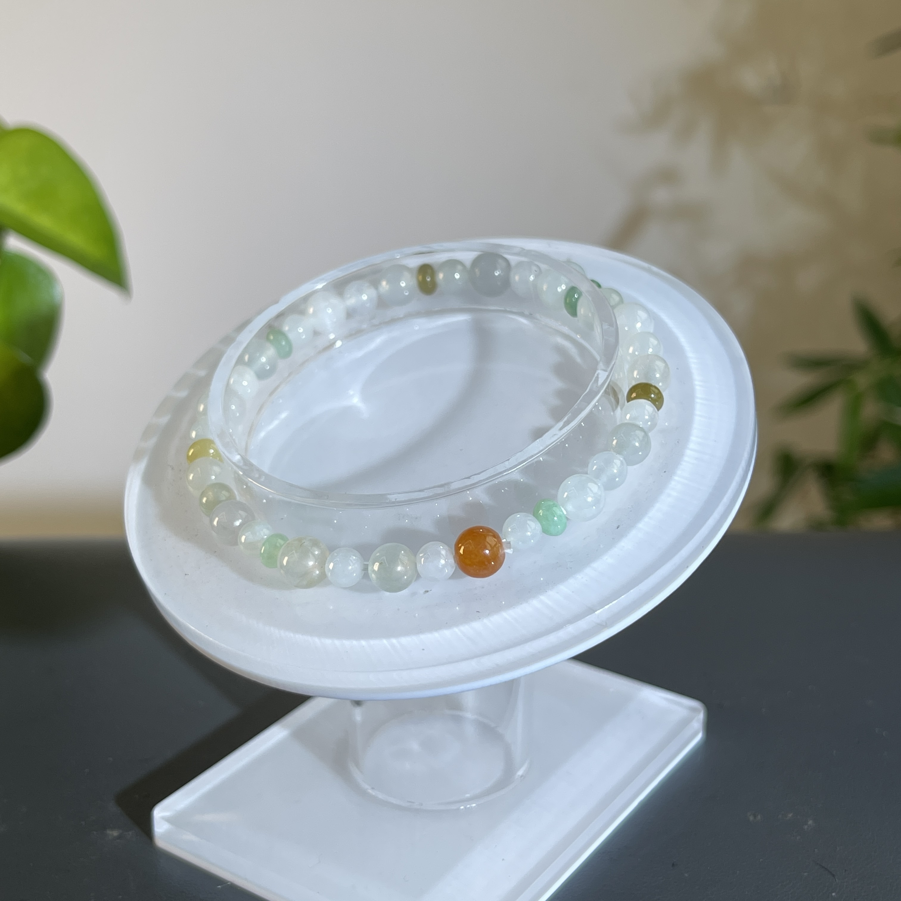 JXB19-06  天然缅甸A货翡翠 翡翠手串