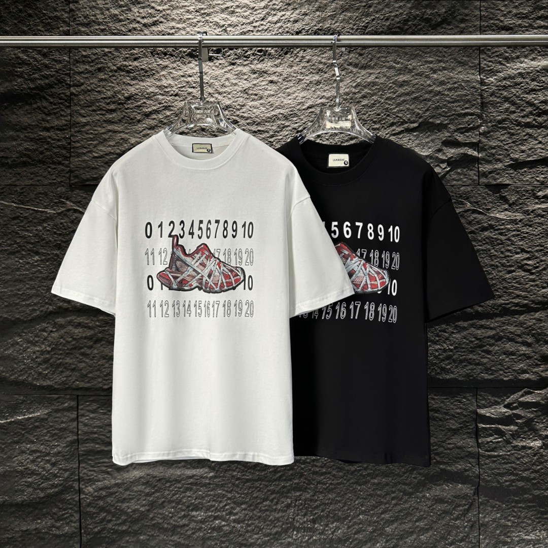 【威】A18203新款上新男女同款潮流暗纹百搭短袖