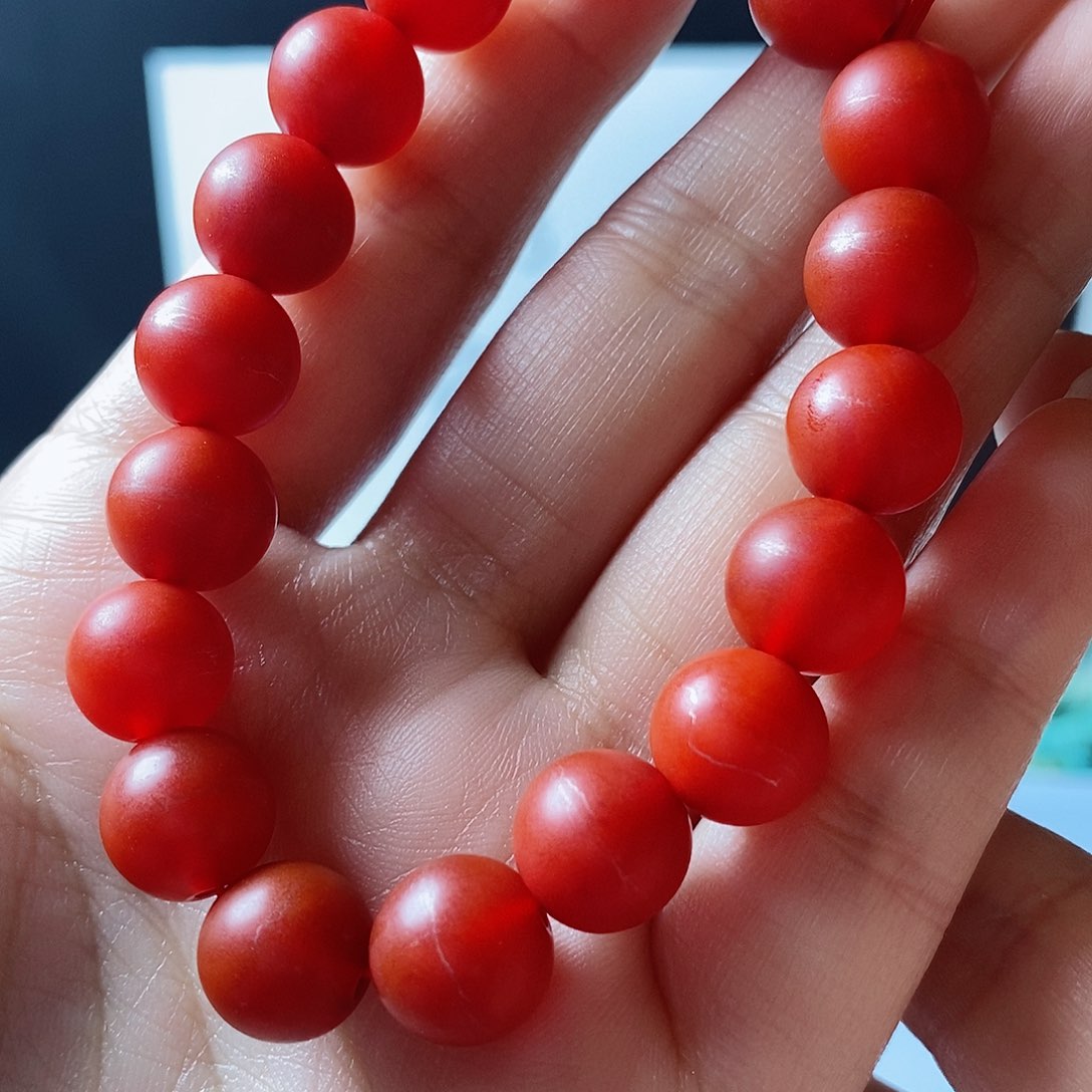 南红玛瑙颈饰未镶嵌