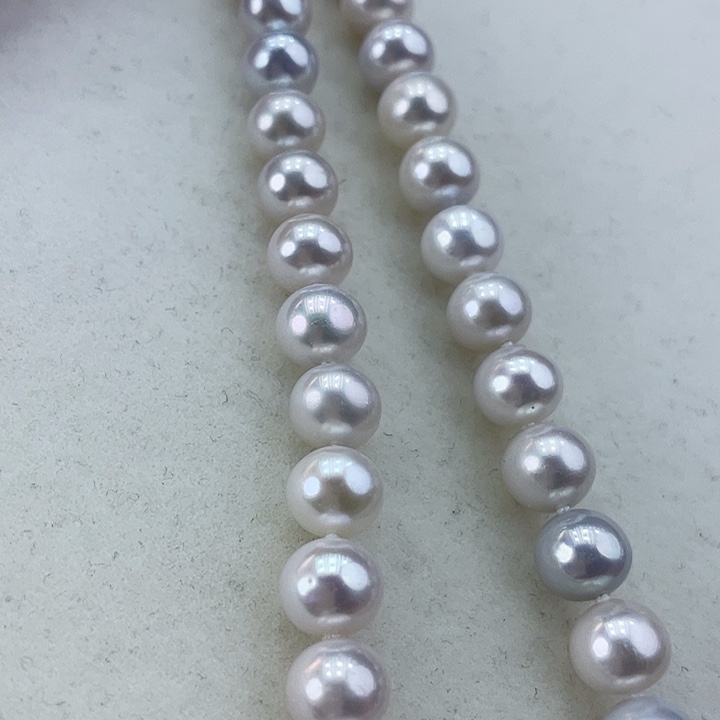 淡水珍珠颈饰银S925镶嵌9➕极光炫彩高品