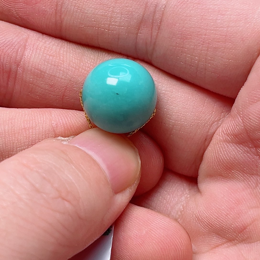 绿松石圆珠14.4未镶嵌